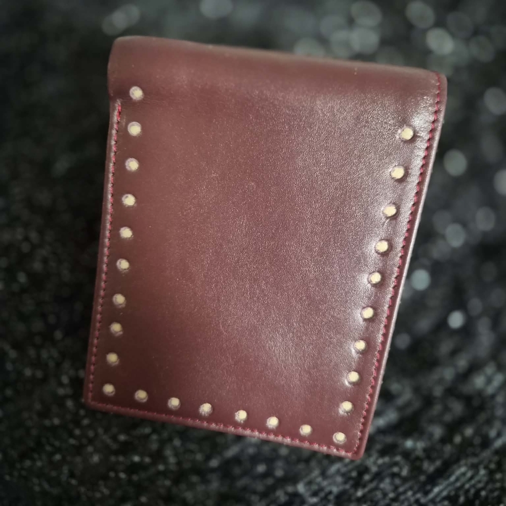 💃STYLISH💃 FINE ITALIAN LEATHER ~LASER DECO/WESTERN 💥UNISEX💥 WALLET
